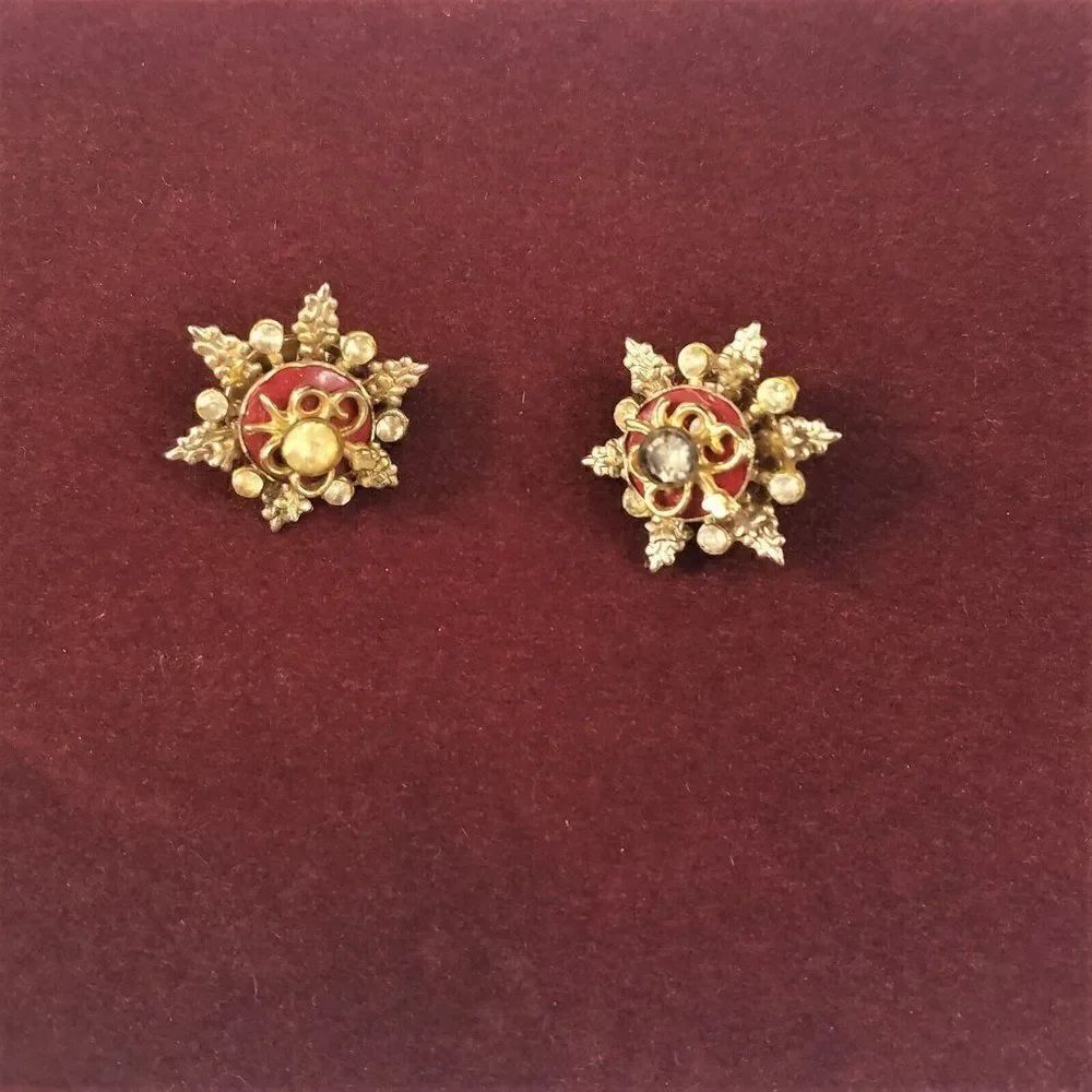 2 Vintage Star Pins 1950s Jewelry Mid Century Pins